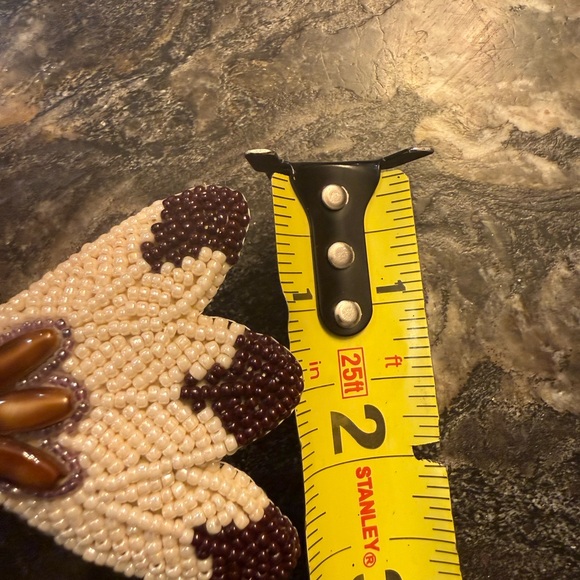 Beaded Butterfly Hair Clip Native American - Picture 3 of 4